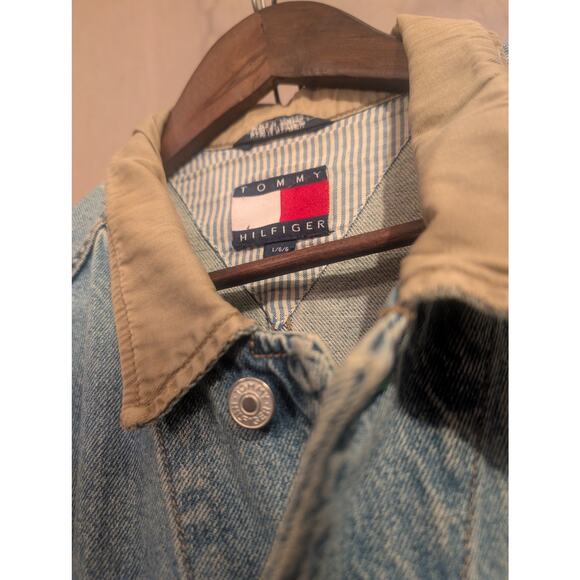 Tommy Hilfiger Denim Jacket VTG szL - Picture 3 of 6